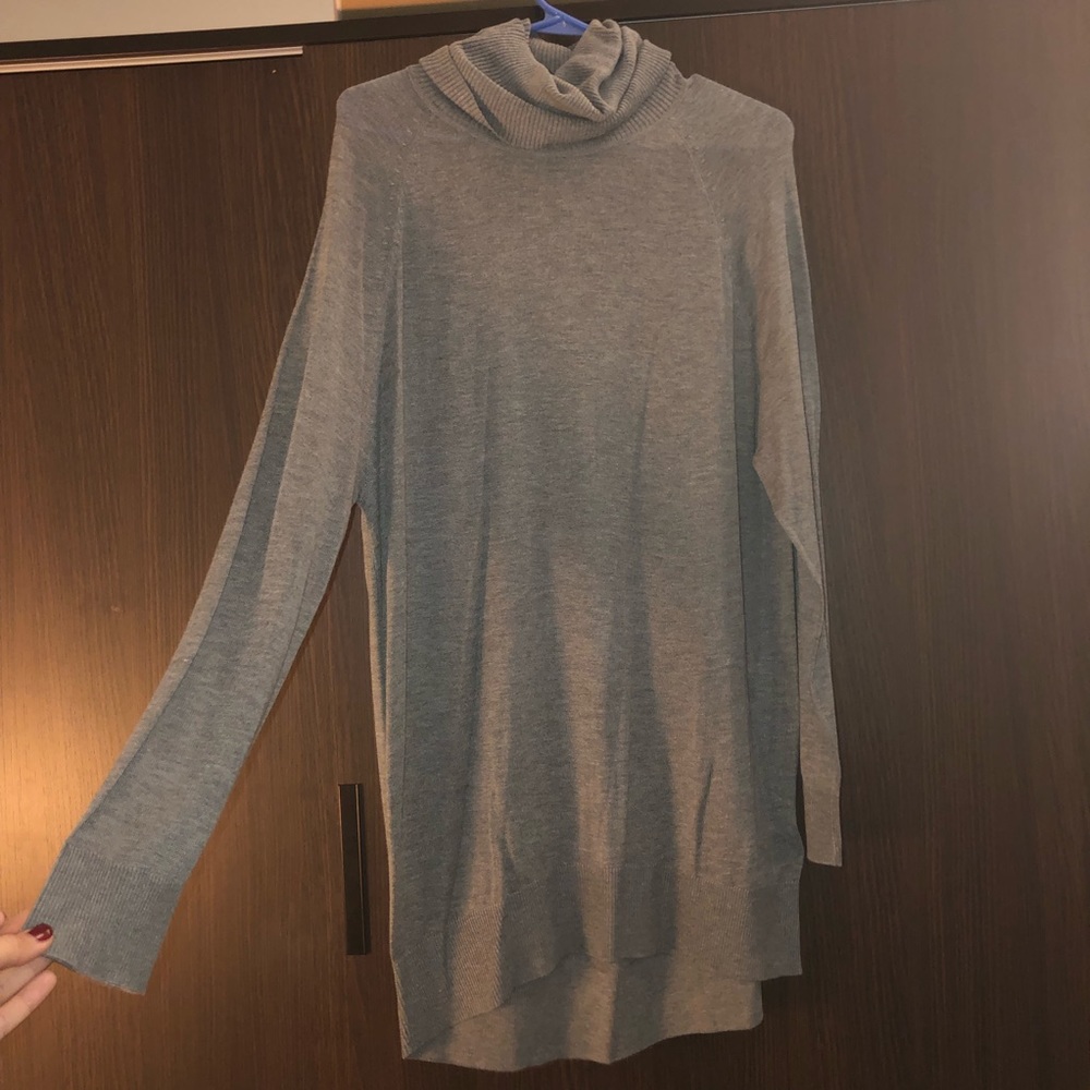 Grey sweater dress